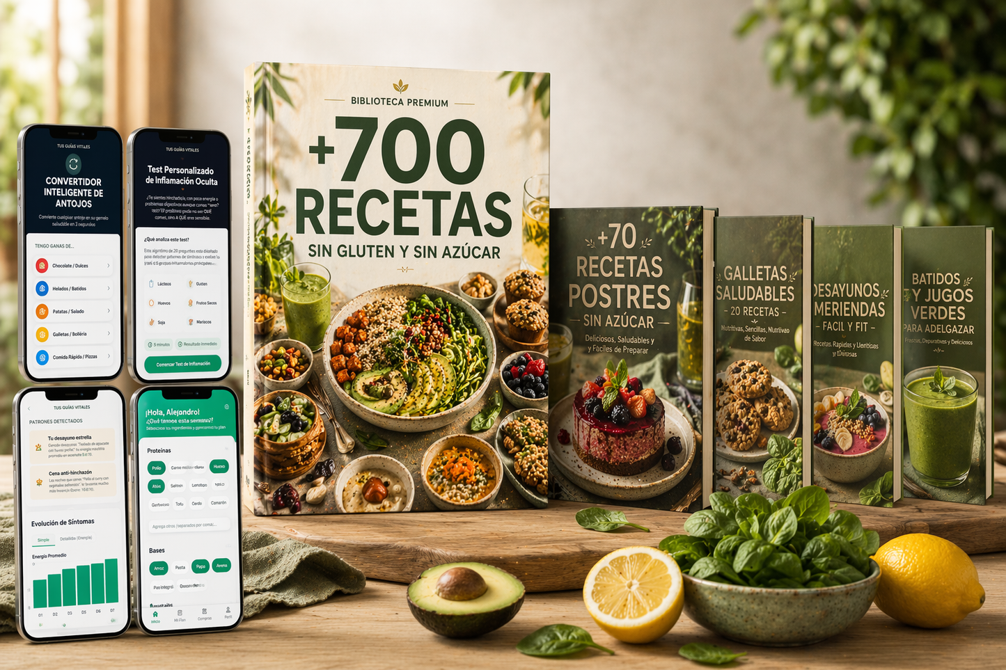 Library of 700+ Sugar-Free, Gluten-Free Recipes + 6 Interactive Tools