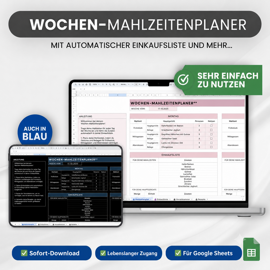 Wochen-Mahlzeitenplaner